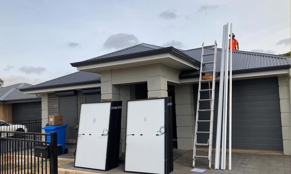 Solar panel installation